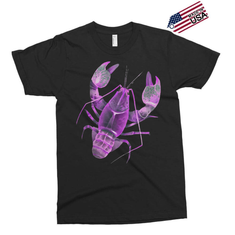 Aqua Purple Colored Lobster Exclusive T-shirt | Artistshot