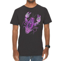 Aqua Purple Colored Lobster Vintage T-shirt | Artistshot