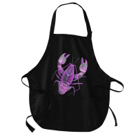 Aqua Purple Colored Lobster Medium-length Apron | Artistshot