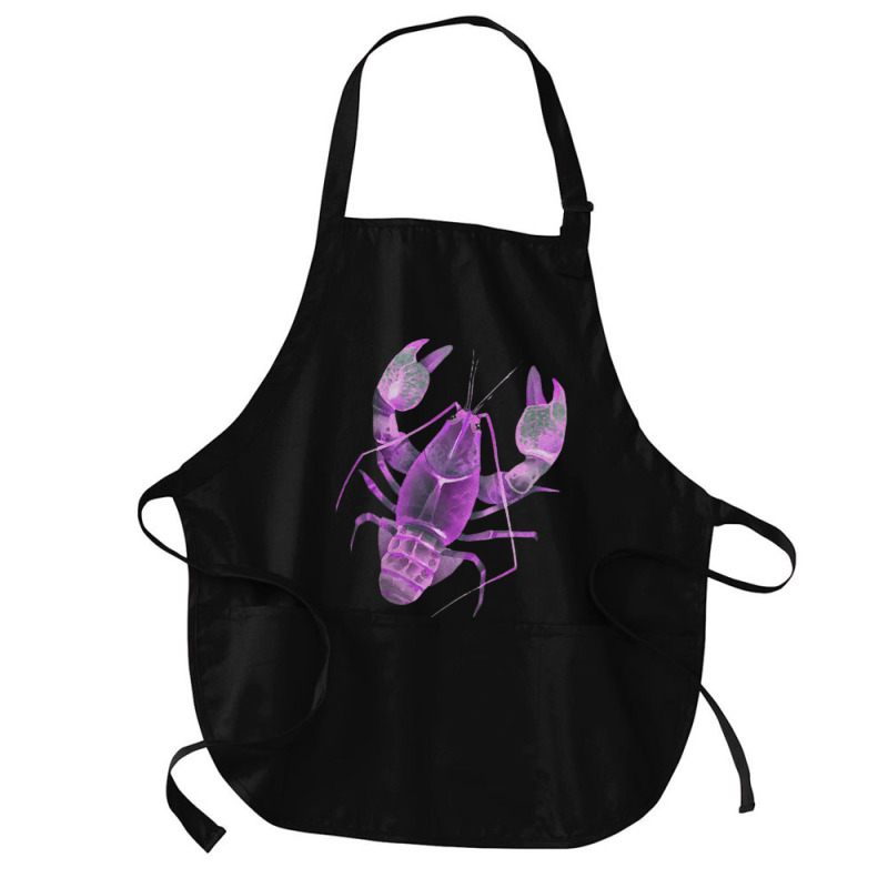 Aqua Purple Colored Lobster Medium-length Apron | Artistshot