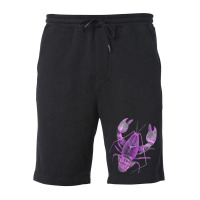 Aqua Purple Colored Lobster Fleece Short | Artistshot