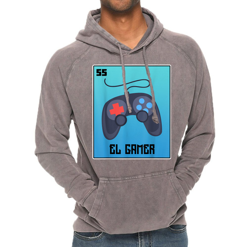 El Gamer Video Games Funny Mexican Lottery Parody Graphic T Shirt Vintage Hoodie by cm-arts | Artistshot