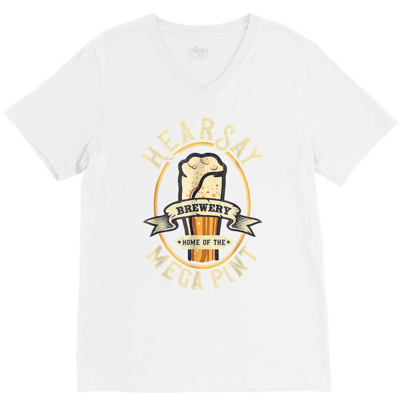 Hearsay Mega Pint Brewing Objection Hear Say Vintage T Shirt V-neck Tee | Artistshot