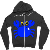 Blue Crab Zipper Hoodie | Artistshot