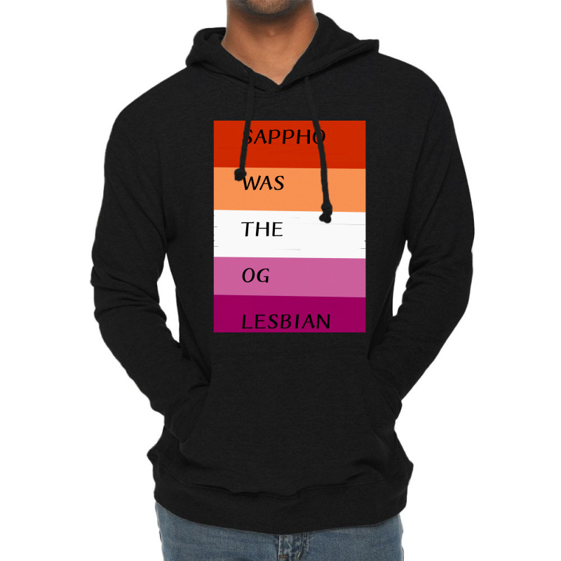 Sappho Was The Og Lesbian Lightweight Hoodie by cm-arts | Artistshot