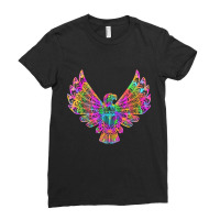 Psychedelic Native, Psychedelic Native Art, Psychedelic Native Paintin Ladies Fitted T-shirt | Artistshot