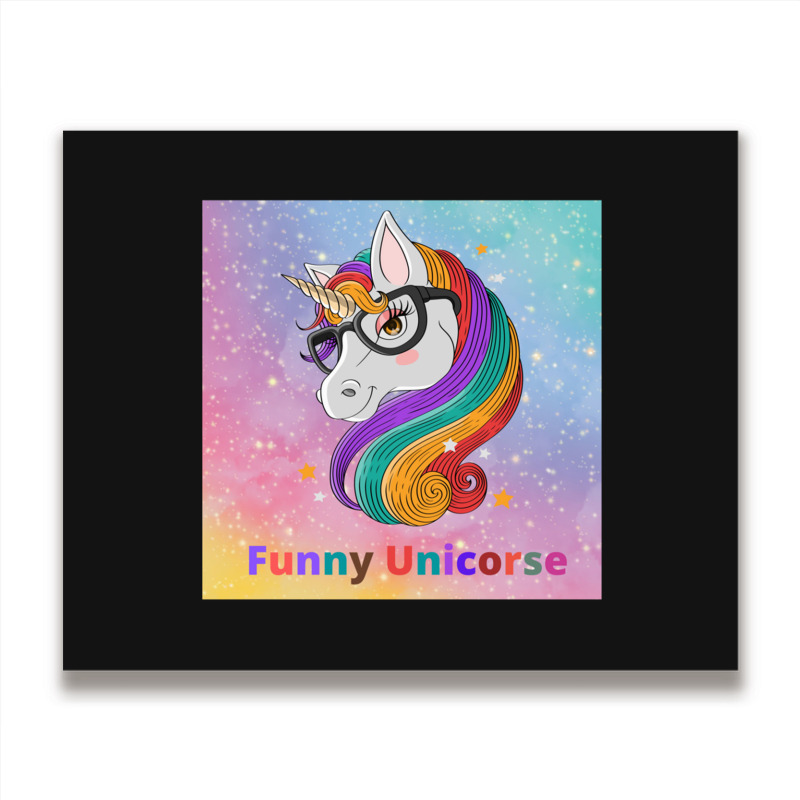 Funny Unicorse Metal Print Horizontal | Artistshot