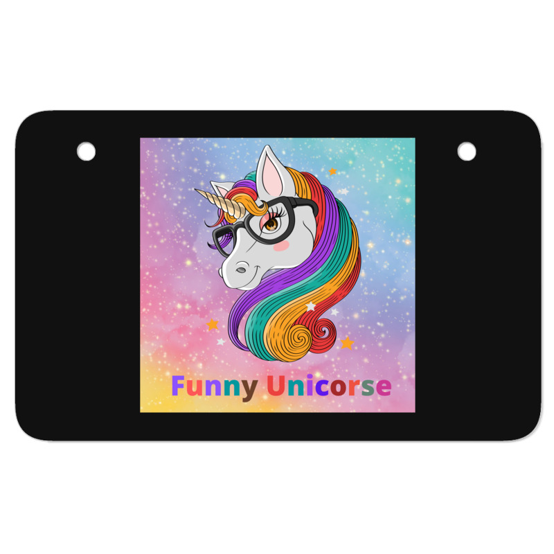 Funny Unicorse Atv License Plate | Artistshot