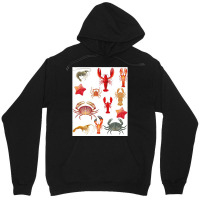 Crustaceancore - Blue Unisex Hoodie | Artistshot