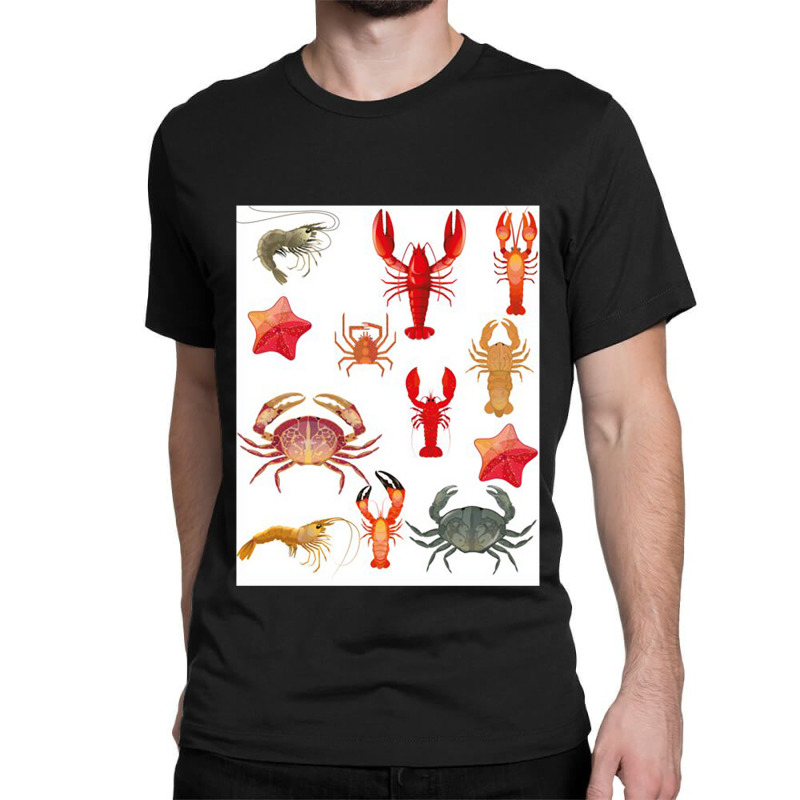 Crustaceancore - Blue Classic T-shirt | Artistshot