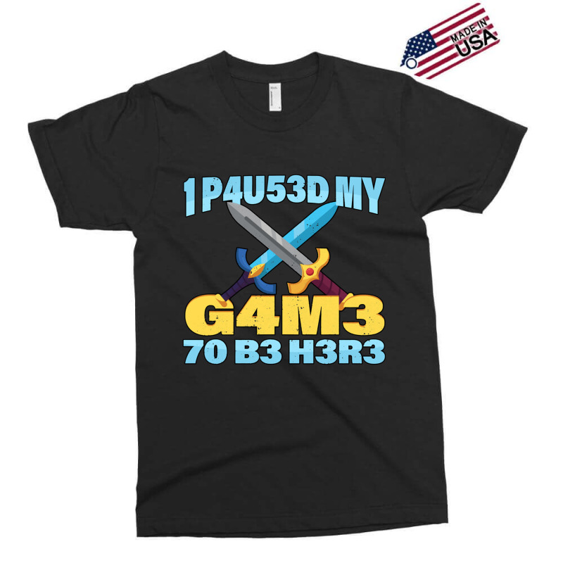 I Paused My Game To Be Here Mmo Rpg Gift Exclusive T-shirt by KEITHSHAPIRO | Artistshot