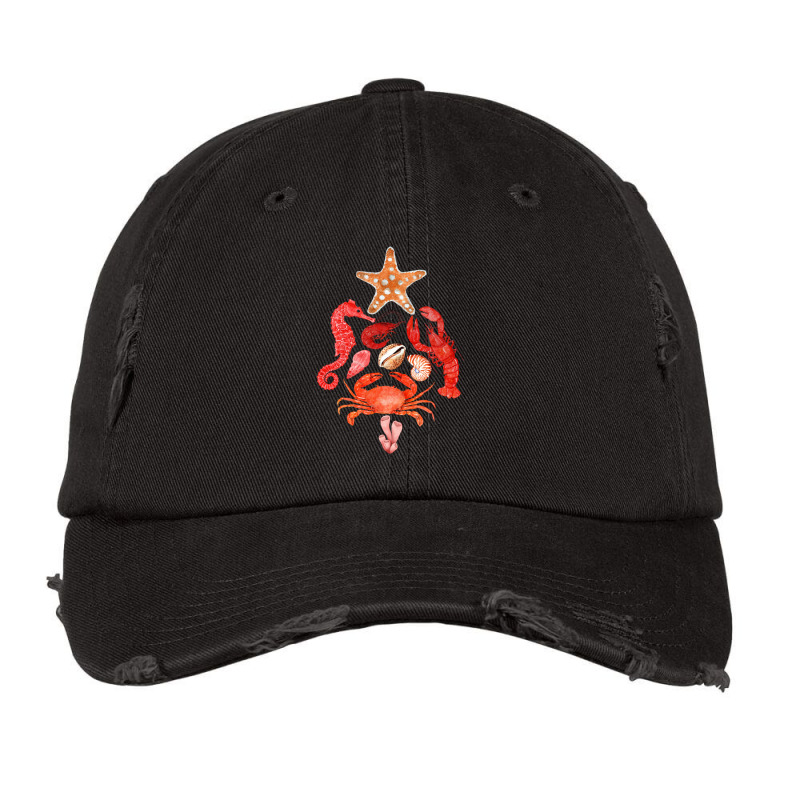 Crustaceancore Christmas, Crab Lobster, Crustaceancore Vintage, Ocean  Vintage Cap | Artistshot