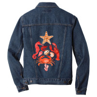 Crustaceancore Christmas, Crab Lobster, Crustaceancore Vintage, Ocean  Men Denim Jacket | Artistshot