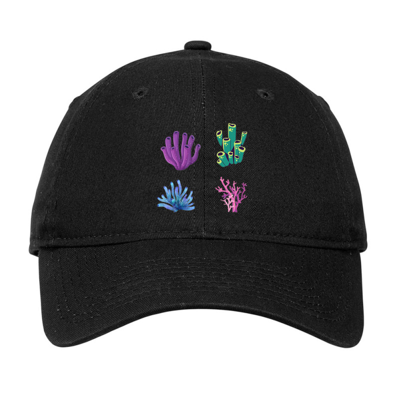 Crustaceancore Coral  Pack Adjustable Cap | Artistshot