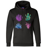 Crustaceancore Coral  Pack Champion Hoodie | Artistshot