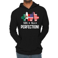 Half American Half Mexican Flag Combined Map Mexico Usa T Shirt Lightweight Hoodie | Artistshot