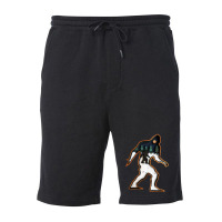 Bigfoot Wood Layered Christmas Fleece Short | Artistshot