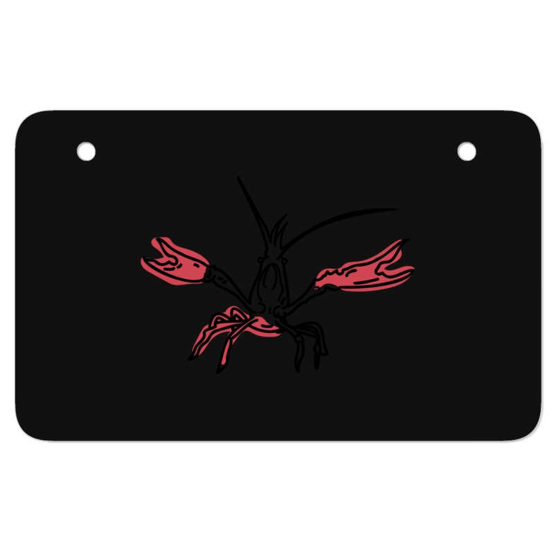 Crustaceancore For Ocean And Animal Lovers Sea Life Atv License Plate | Artistshot