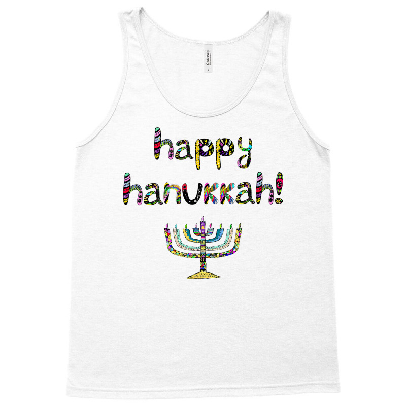 Happy Hanukkah  Jewish Holiday Chanukah Tank Top | Artistshot