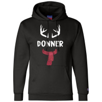 Donner Reindeer Christmas Matching Pjs Group Costume Gift Pullover Champion Hoodie | Artistshot