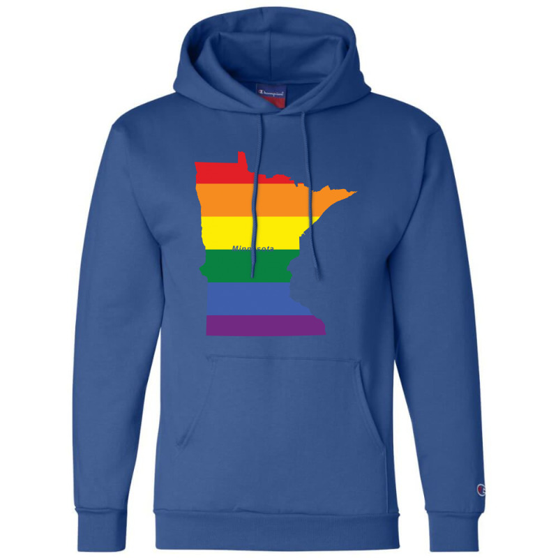 Minnesota Rainbow Flag Champion Hoodie | Artistshot