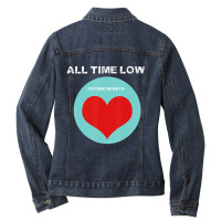 All Time Low Future Hearts Ladies Denim Jacket | Artistshot