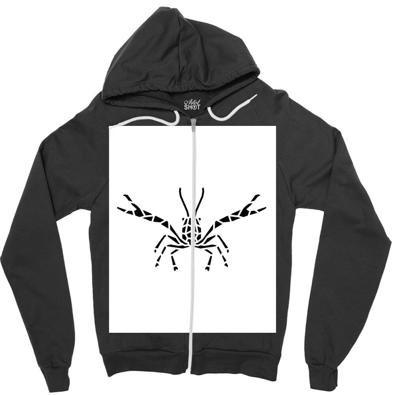 Crustaceancore For Ocean And Animal Lovers Sea Life Graphic Zipper Hoodie | Artistshot