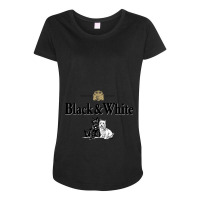 Loroati-black-and-white-whisky-keadaan Relaxed Fit Maternity Scoop Neck T-shirt | Artistshot