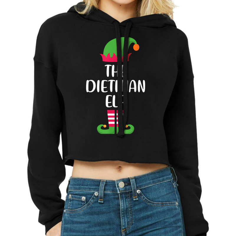 Dietitian Elf Family Matching Group Christmas Pajama Gift T Shirt Cropped Hoodie by cm-arts | Artistshot