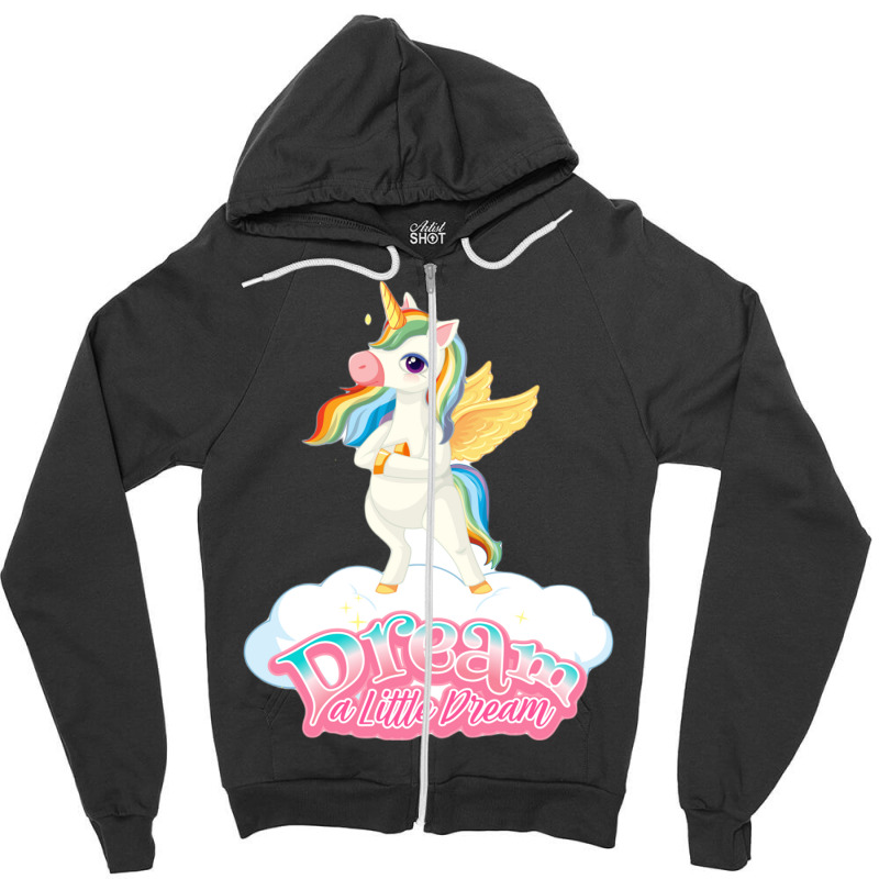 Raibnow Unicorse Zipper Hoodie | Artistshot