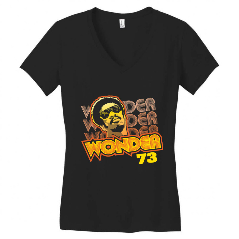 Stevie Wonder 73 Women's V-Neck T-Shirt by cm-arts | Artistshot