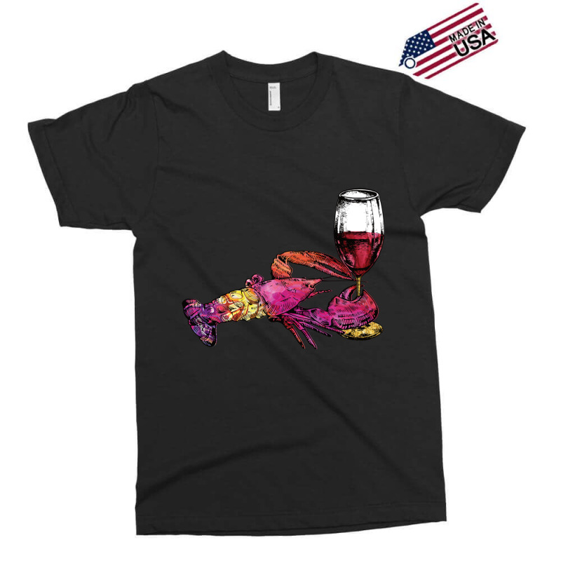 Crustaceancore Lobster With Wine Glass Exclusive T-shirt | Artistshot