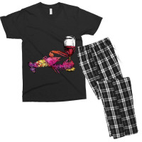 Crustaceancore Lobster With Wine Glass Men's T-shirt Pajama Set | Artistshot