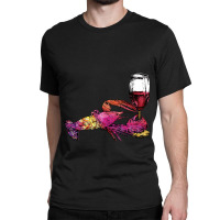 Crustaceancore Lobster With Wine Glass Classic T-shirt | Artistshot