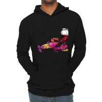 Crustaceancore Lobster With Wine Glass Lightweight Hoodie | Artistshot