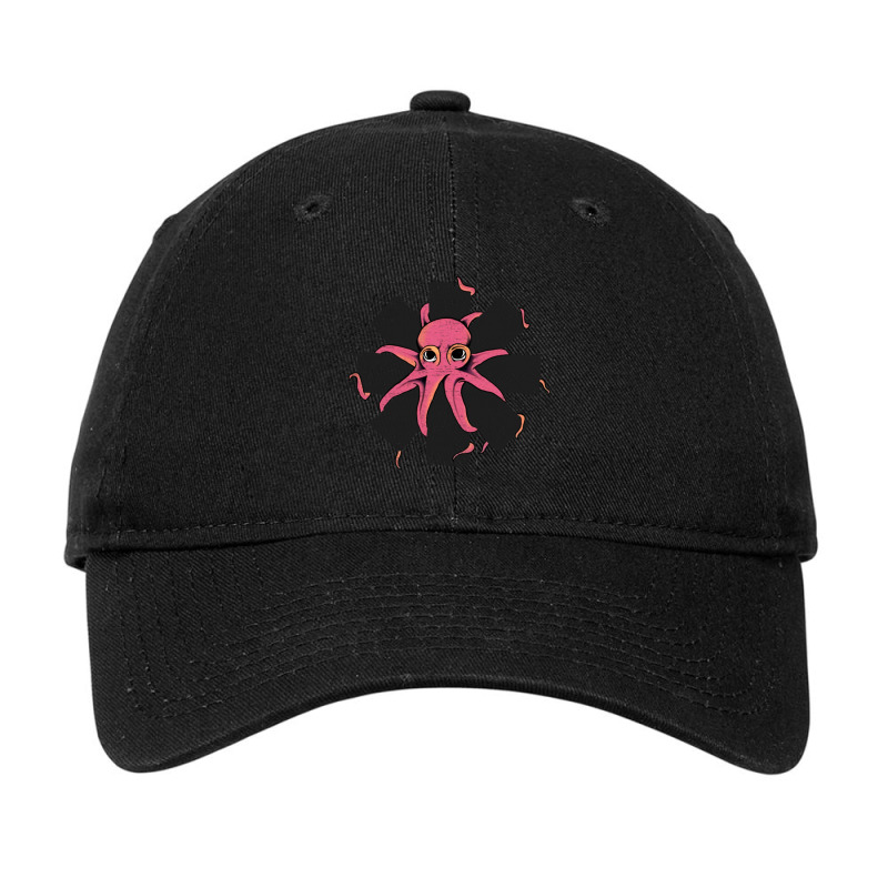 Red Octopus Vintage Adjustable Cap | Artistshot