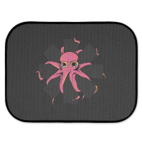 Red Octopus Vintage Rear Car Mat | Artistshot