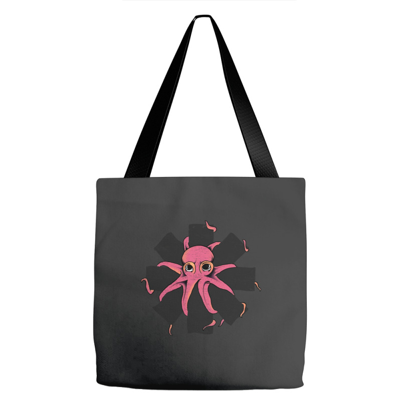 Red Octopus Vintage Tote Bags | Artistshot