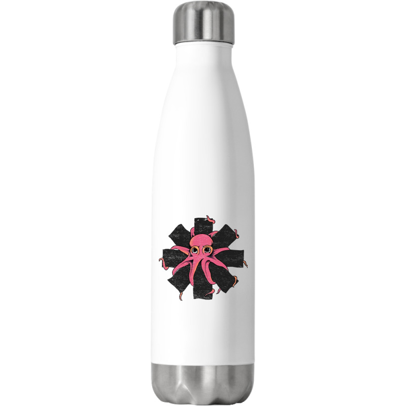 Red Octopus Vintage Stainless Steel Water Bottle | Artistshot