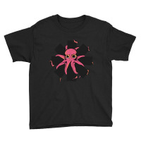 Red Octopus Vintage Youth Tee | Artistshot