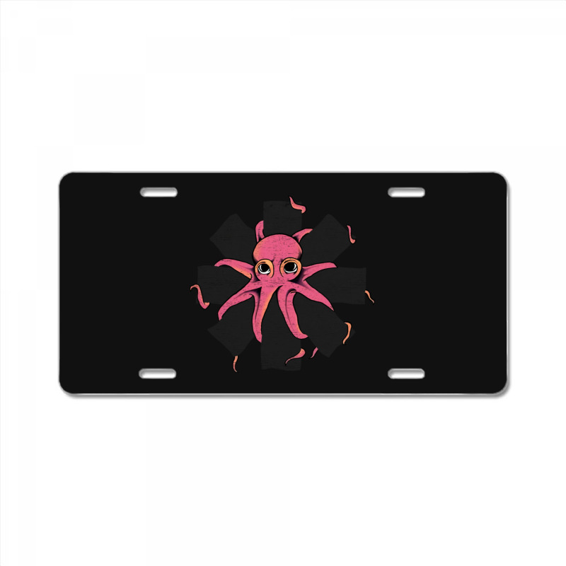 Red Octopus Vintage License Plate | Artistshot