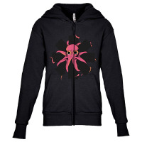 Red Octopus Vintage Youth Zipper Hoodie | Artistshot