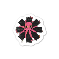 Red Octopus Vintage Sticker | Artistshot