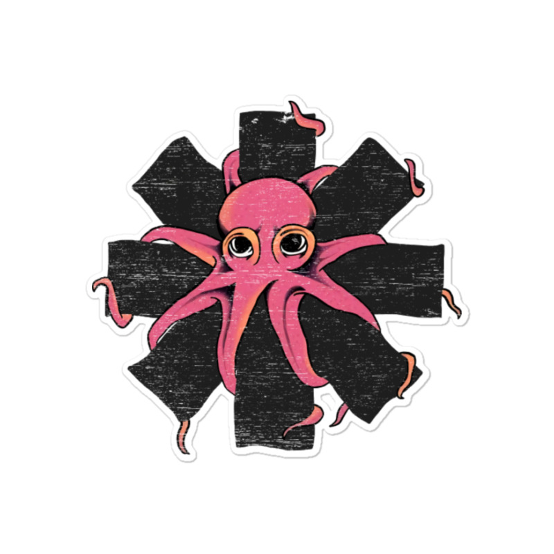 Red Octopus Vintage Sticker | Artistshot