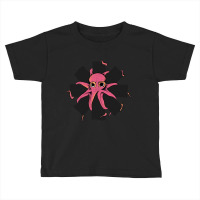 Red Octopus Vintage Toddler T-shirt | Artistshot