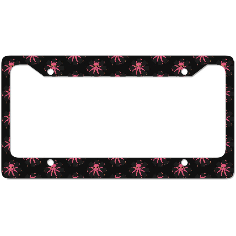 Red Octopus Vintage License Plate Frame | Artistshot