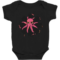 Red Octopus Vintage Baby Bodysuit | Artistshot