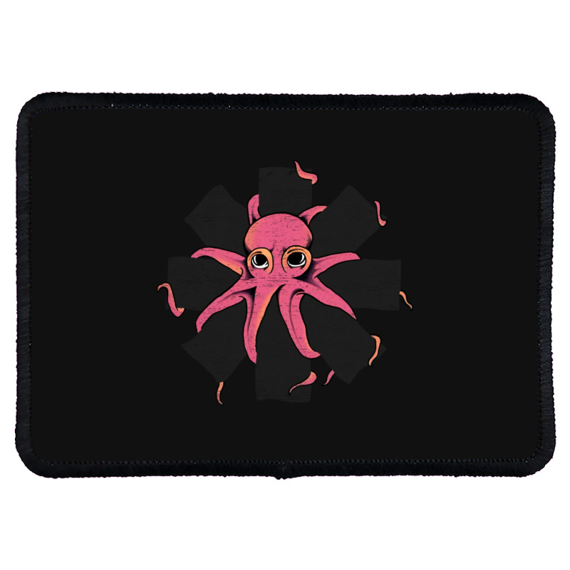 Red Octopus Vintage Rectangle Patch | Artistshot