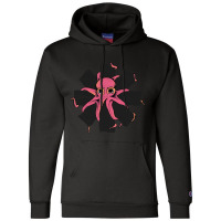 Red Octopus Vintage Champion Hoodie | Artistshot