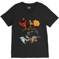 Crustaceancore Ocean Lovers Sea Life Animal Lovers 4 V-neck Tee | Artistshot